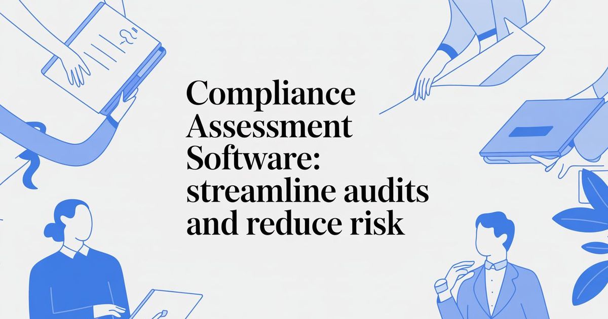 Compliance assessment software: Streamline audits and reduce risk