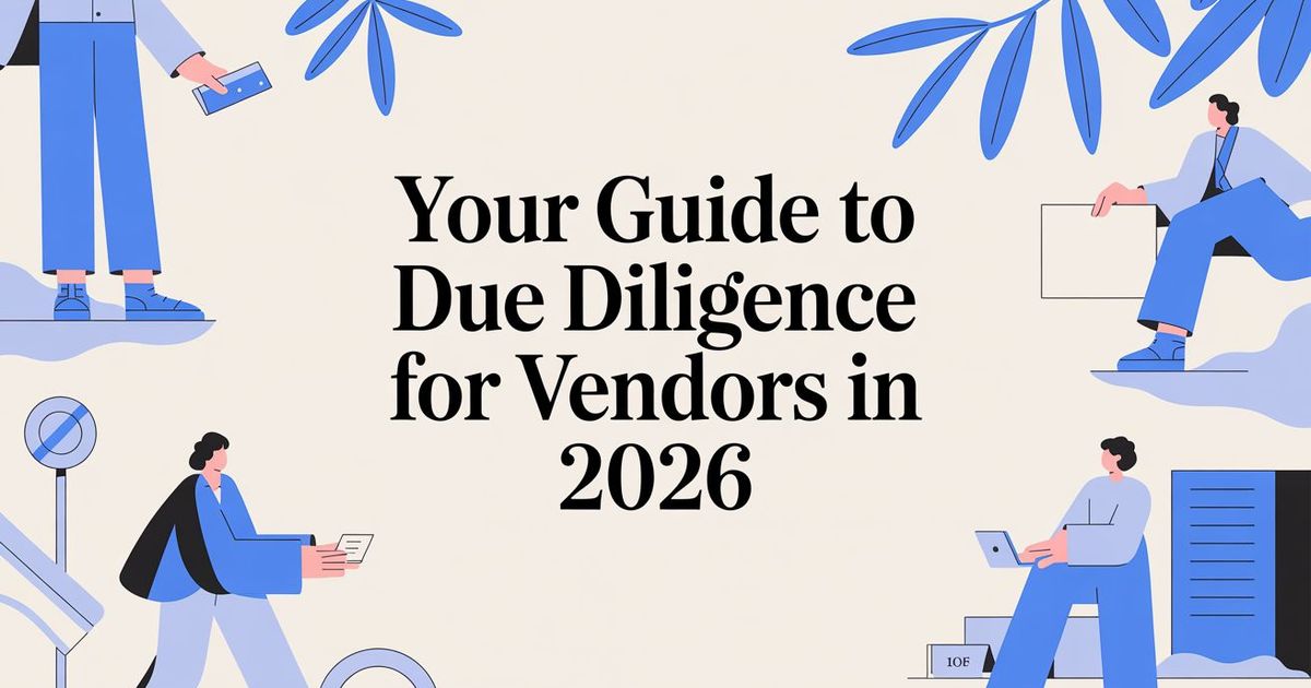 Your Guide to Due Diligence for Vendors in 2026
