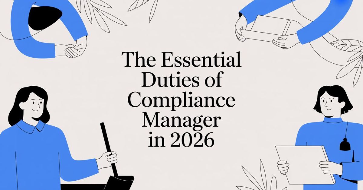 The Essential Duties of Compliance Manager in 2026