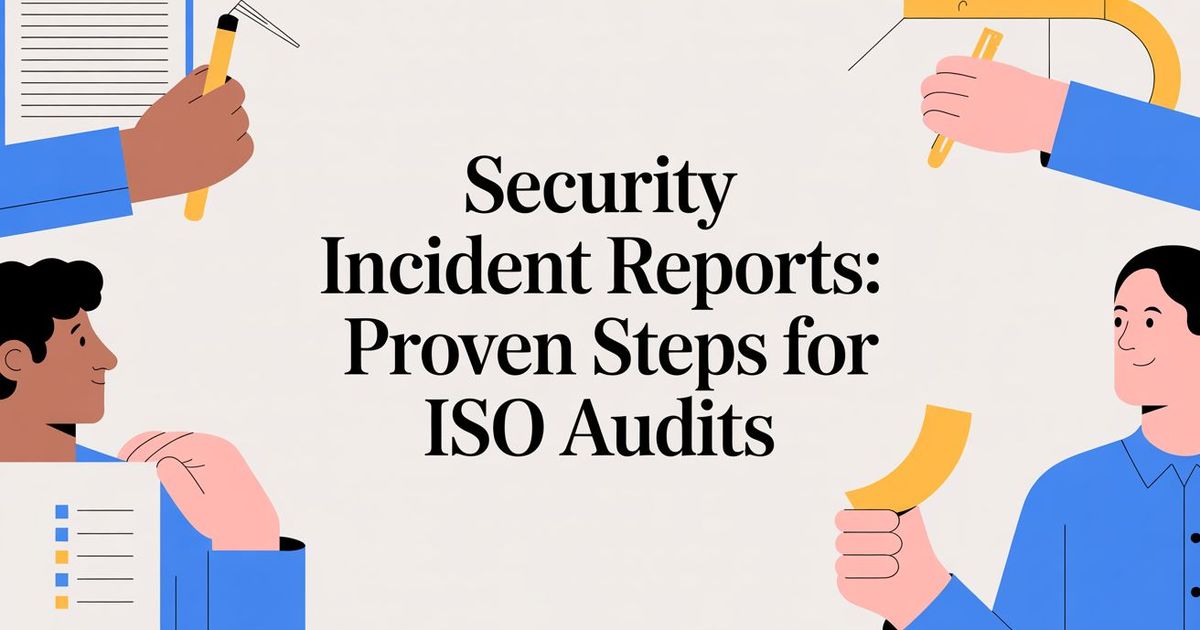 Security Incident Reports: Proven Steps for ISO Audits